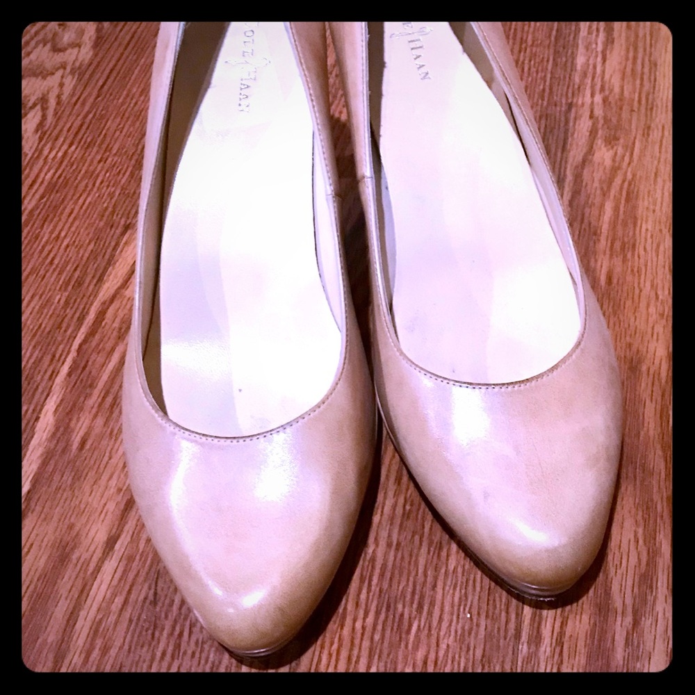 Nude Cole Haan heels, size 10